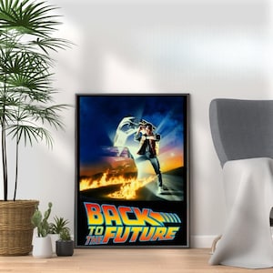 Back To The Future - Vintage 80s Movie Print Retro Film Wall Art Collection 4 Nostalgic Movie Lovers & Pop Culture Fans A3 A4 A5 Home Décor