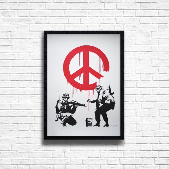Banksy CND Soldiers Graffiti Print: Urban Street Art Poster - Etsy