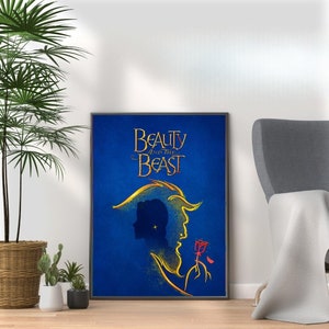 Póster del musical La Bella y la Bestia: Arte mural de Broadway