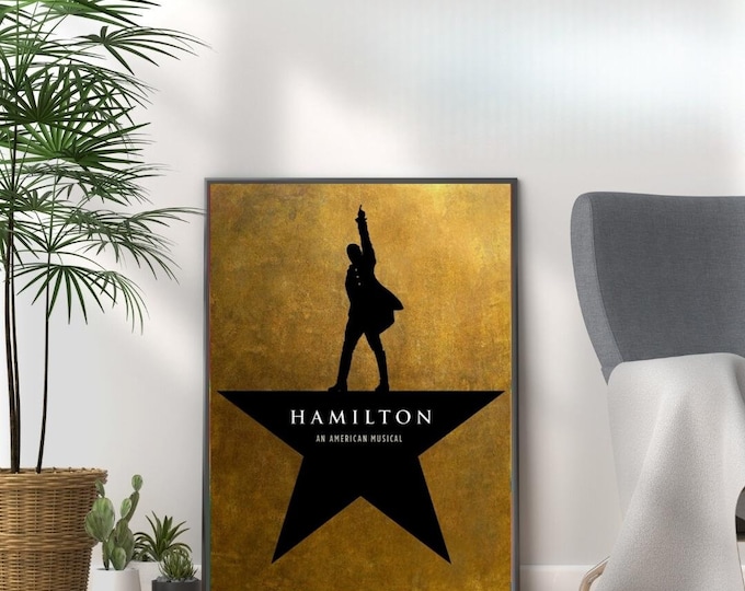 Hamilton Musical Poster: Broadway Theatre Wall Art