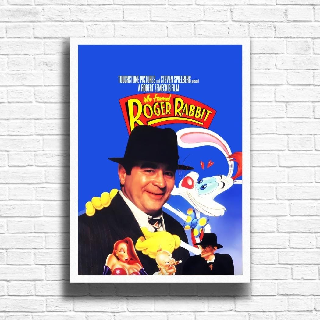 Who Framed Roger Rabbit Movie Print – Retro 80s Film Poster - Etsy