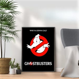 Ghostbusters - Vintage 80s Movie Print - Retro Film Wall Art Collection for Nostalgic Movie Lovers & Pop Culture Fans A3 A4 A5 Home Décor