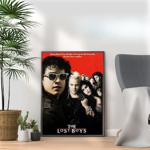 The Lost Boys - Vintage 80s Movie Print - Retro Film Wall Art Collection for Nostalgic Movie Lovers & Pop Culture Fans A3 A4 A5 Home Décor