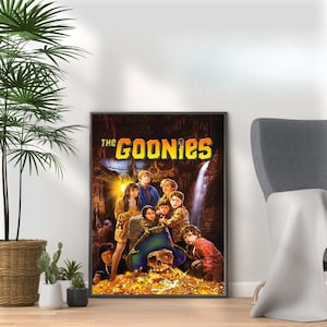 The Goonies - Vintage 80s Movie Print - Retro Film Wall Art Collection for Nostalgic Movie Lovers & Pop Culture Fans A3 A4 A5 Home Décor