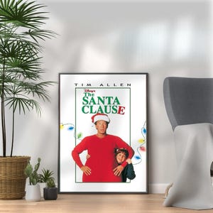 The Santa Clause Movie Poster: Christmas Film Wall Art