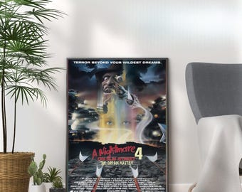 Nightmare on Elm Street 4 Poster – Chilling Horror Film Art Print