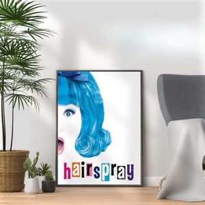 Hairspray Musical Poster Print - Vibrant Wall Art for Fans - Home Wall Decor Gift - Broadway West End Musical Theatre Wall Art Display