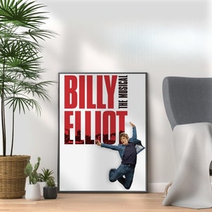 Póster del musical de Billy Elliot: Arte mural para teatro de Broadway