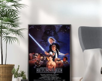 80’s ビンテージ　スターウォーズ　リターンジェダイ　オリジナルポスター ヴィンテージ スターウォーズ ジェダイの帰還 映画ポスター - 80年代