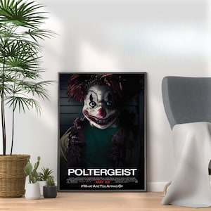 Poltergeist Horror Movie Poster: Vintage Scary Film Art Print