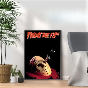 Friday The 13th Movie Poster: Vintage Horror Film Art Print