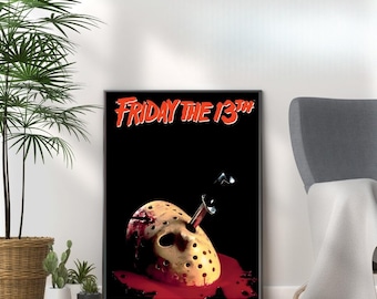 Friday The 13th Movie Poster: Vintage Horror Film Art Print
