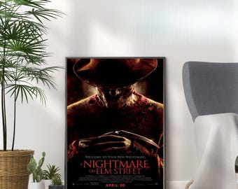 Freddy Krueger Horror Movie Poster: Nightmare on Elm Street Print