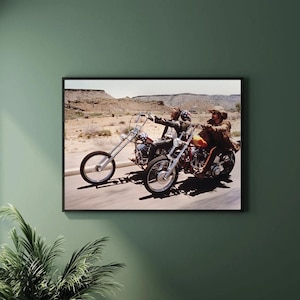 Easy Rider - Vintage Classic Movie Print - Retro Film Wall Art for Nostalgic Movie Lovers & Pop Culture Fans A3 A4 A5 Home Décor
