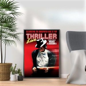 Thriller Musical Poster Print - Vibrant Wall Art for Fans Home Wall Decor Gift - Broadway West End Musical Theatre Room Wall Art Display
