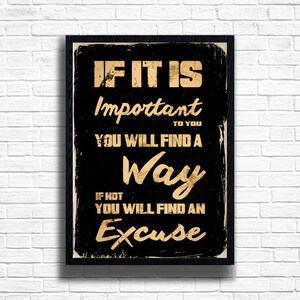 Retro &#39;Find a Way&#39; Art Print: Humorous Vintage-Style Wall Decor