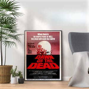 Dawn Of The Dead - Poster del film horror agghiacciante - Arte cinematografica spaventosa vintage e moderna per gli appassionati dell&#39;horror, stampa thriller Halloween A3 A4 A5