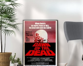 Dawn Of The Dead Poster – Vintage Horror Movie Print