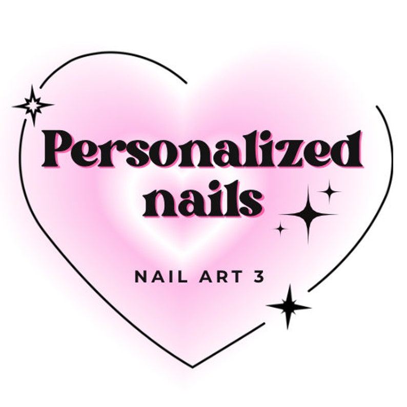 Press on nails personalized NAIL ART NIV 3 image 1