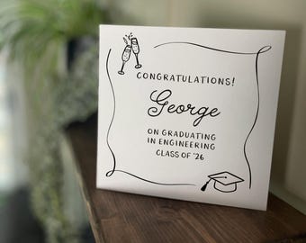 Graduation Card: Personalised, Square, Folding