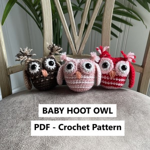 Baby Hoot Owl - PDF Crochet Pattern