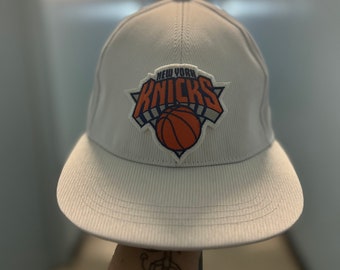 Fiber optic flat brim knicks hat - available to customize with your favorite team - light up, shine, basketball, baseball, cap, led