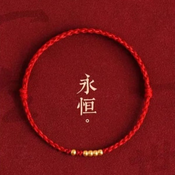 Handmade Lucky Red String Bracelet for Couples/Friends/Family
