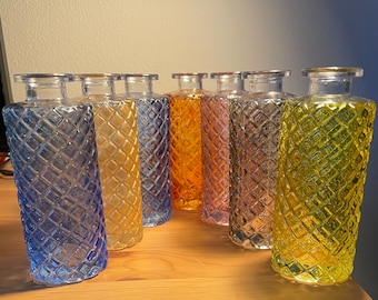 Vases en verre peint à la main