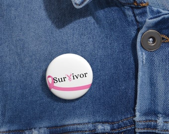 Breast Cancer Pin Buttons