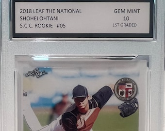 2018 Blatt von National Shohei Ohtani S.C.C. Rookie #5 GEM MINT 10