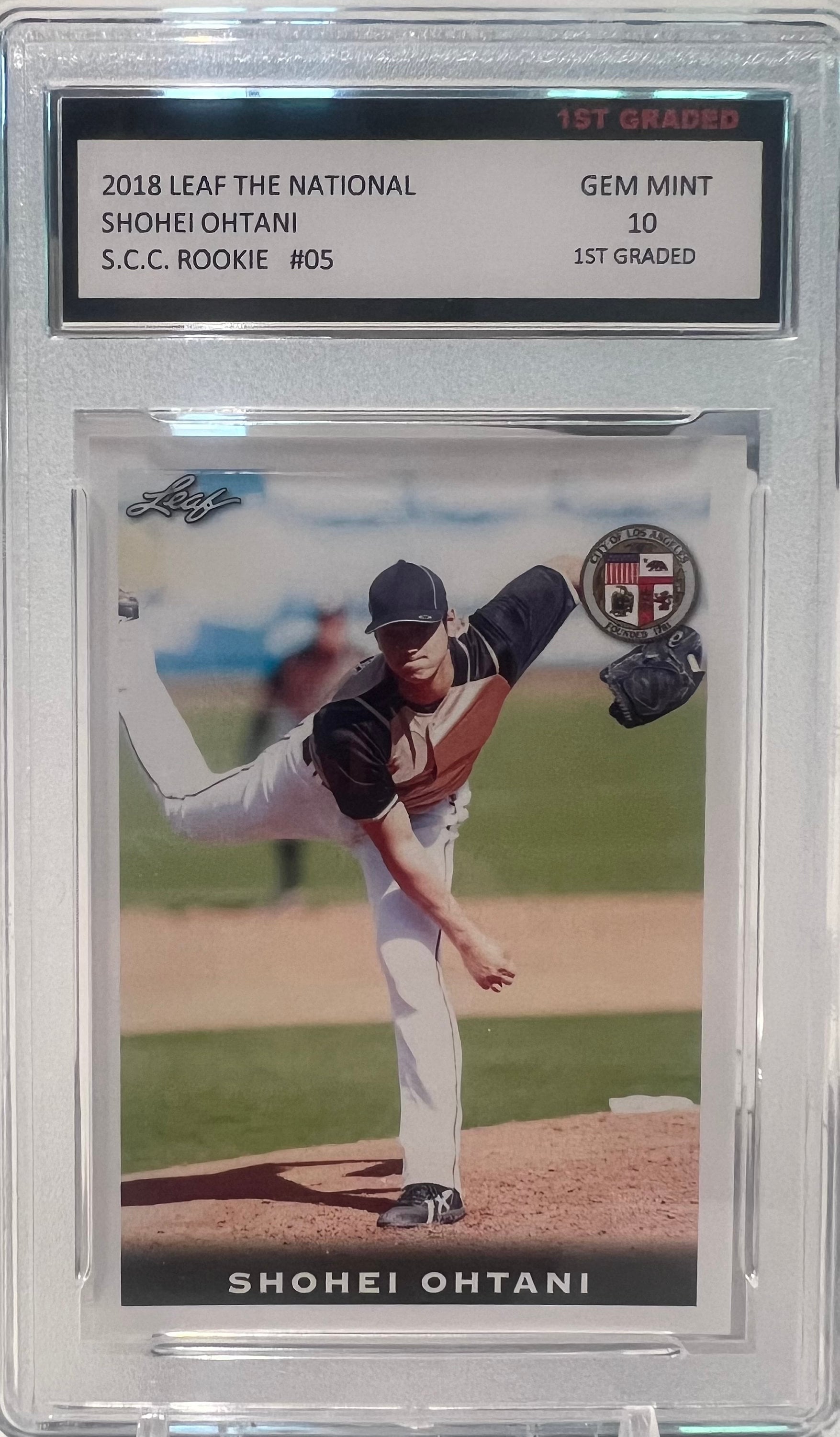 2018 Leaf of National Shohei Ohtani S.C.C. Rookie #5 GEM MINT 10