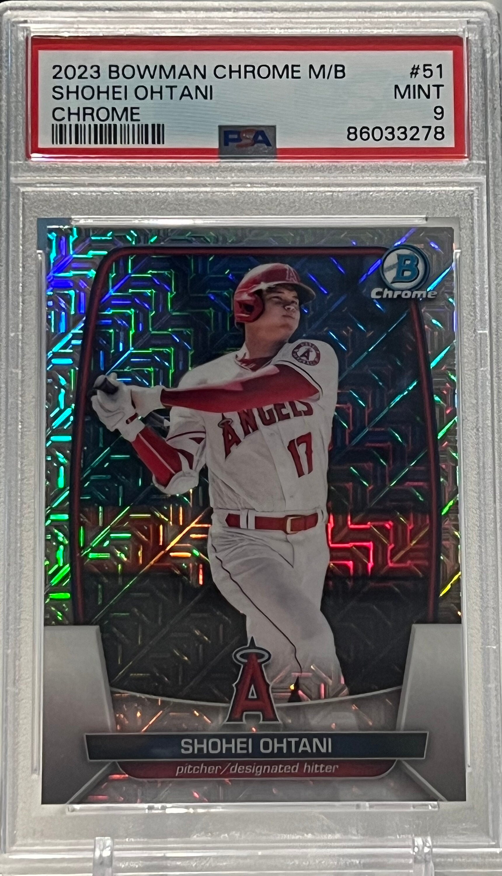 2023 Bowman Chrome M/B Shohei Ohtani #51 Mint 9 - Etsy
