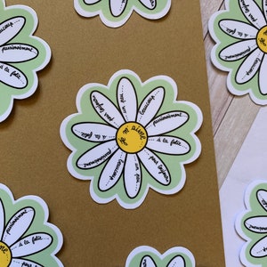 Sticker - Je m’aime - Pâquerette | Scrapbooking, carnet, ordinateur