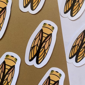 Sticker - Cigale | Scrapbooking, carnet, ordinateur