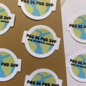 Sticker - Pas de pub | Boîte aux lettres