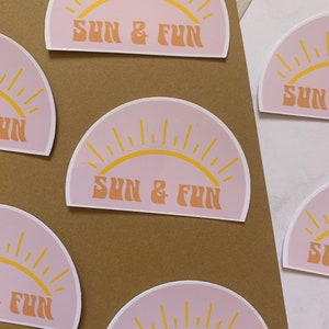 Sticker - Sun & Fun | Scrapbooking, carnet, ordinateur