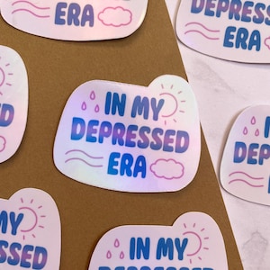 Sticker - In my depressed era | Scrapbooking, carnet, ordinateur