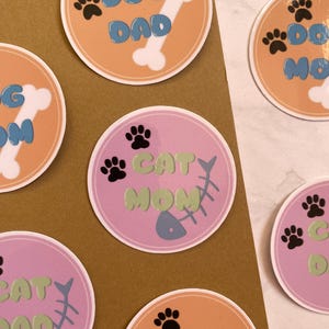 Sticker - Cat/Dog Mom/Dad | Scrapbooking, carnet, ordinateur