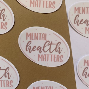 Sticker - Mental health matters | Scrapbooking, carnet, ordinateur