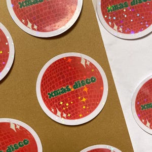 Sticker - Xmas disco | Scrapbooking, carnet, ordinateur