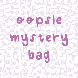 Oopsie mystery bag stickers | bullet journal, scrapbooking, journaling