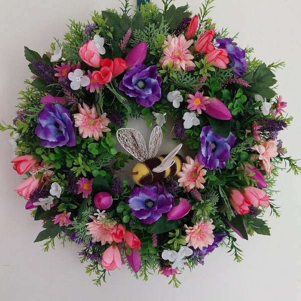 Every day Door Wreath, Spring/Summer wreath, Spring Wreath, Door Wreath, All Year Round door Wreath,Wreath for front door