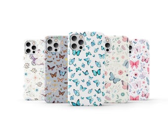 Funda de teléfono con diseño de mariposa, funda de animal para iPhone 16 Pro Max, iPhone 15, iPhone 13, iPhone 11, Samsung S24 Ultra, Samsung A15 5G, Samsung S23, S22, S21