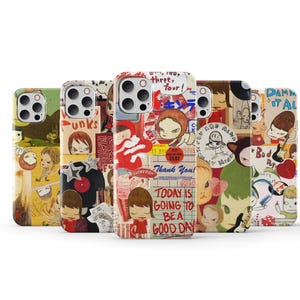 Funda de teléfono Yoshitomo Nara Anime Yoshitomo Nara Funda de teléfono para iPhone 16 Pro Max 15 14 13 12 11 X 8 7 Plus Samsung S25 Ultra S24 S23 S22 S21