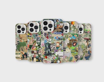 Japanese Mood Board Phone Case Aesthetic Anime Phone Cover for iPhone 16 Pro Max 15 14 13 12 11 Plus Samsung S25 Ultra S24 S23 S22 S21 S20