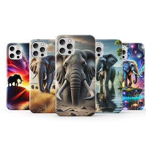 Elephant Phone Case Animal Cover for iPhone 16 Pro Max iPhone 15 iPhone 13 iPhone 11 Samsung S24 Ultra Samsung A15 5G Samsung S23 Samsung