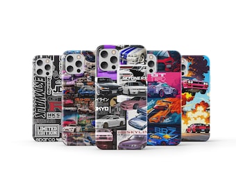 Jdm Phone Case Cars Phone Cover Car Lover Gift for iPhone 16 Pro Max 15 14 13 12 11 X 8 7 Plus Samsung S24 Ultra S23 S22 S21 S20 A55 A15