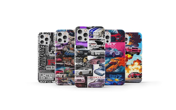 Jdm Phone Case Cars Phone Cover Car Lover Gift for iPhone 16 Pro Max 15 14 13 12 11 X 8 7 Plus Samsung S24 Ultra S23 S22 S21 S20 A55 A15