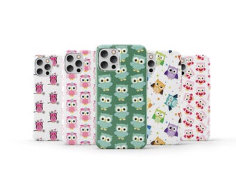 Owl Phone Case Cute Animal Phone Cover for iPhone 16 Pro Max 15 14 13 12 11 X 8 7 6 Plus Samsung S25 Ultra S24 S23 S22 S21 S20 FE
