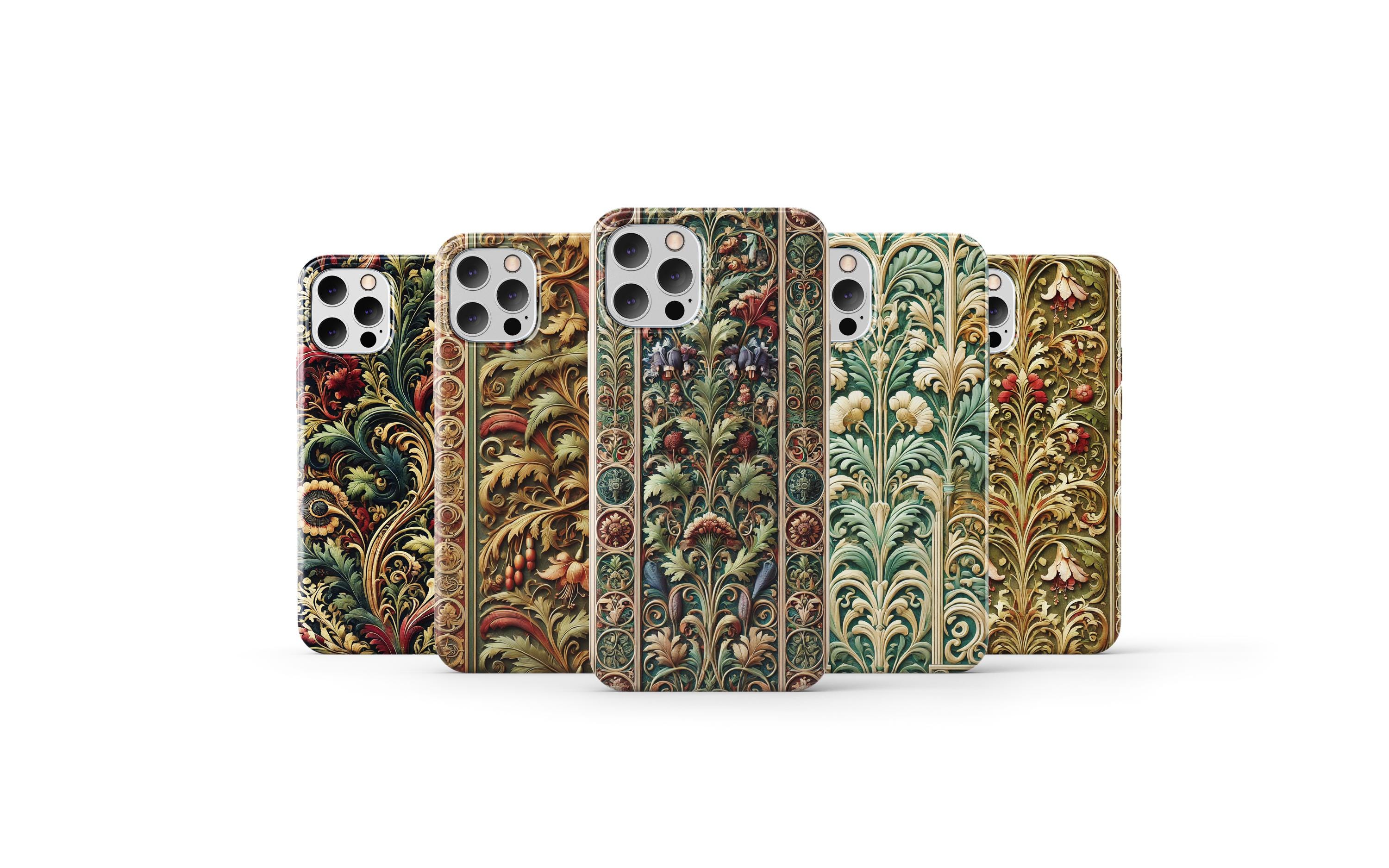 William Morris Phone Case Vintage Painting Art Deco Cover for iPhone 16 Pro Max iPhone 15 iPhone 13 iPhone 11 Samsung S24 Ultra S23 S22 A15